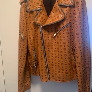Men’s classic MCM biker jacket, size large
